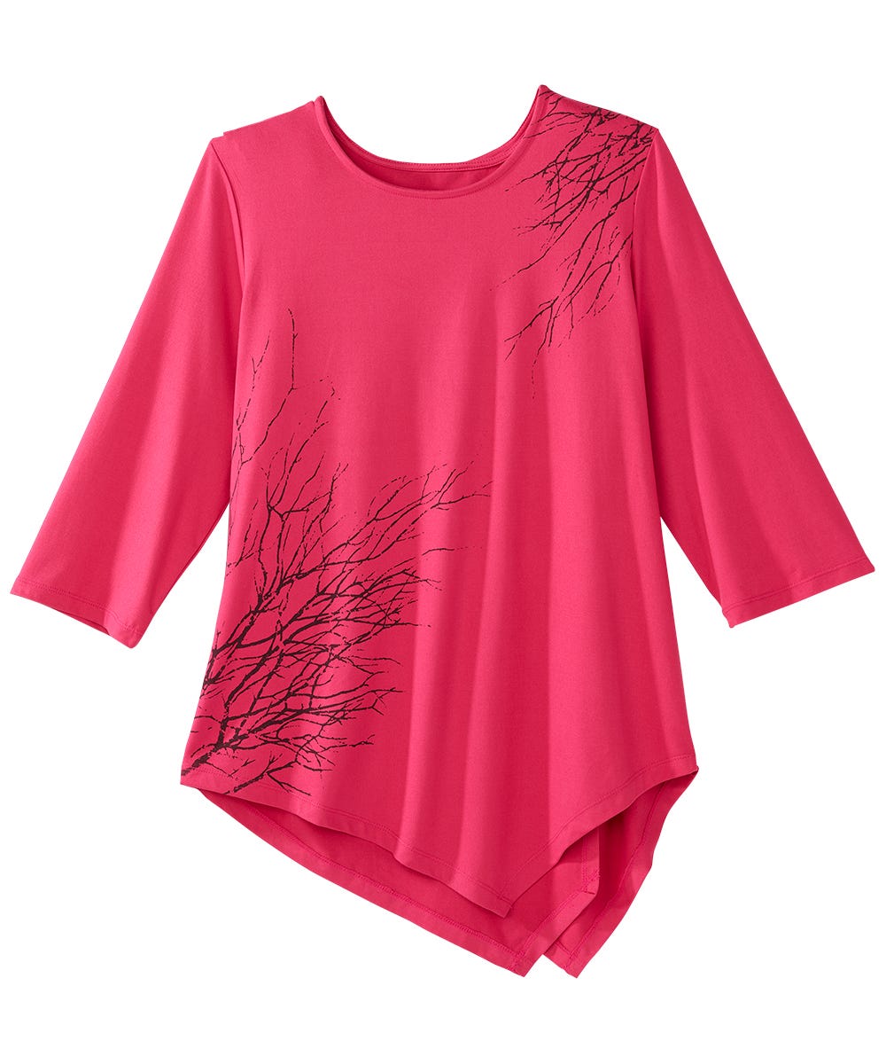 Women's Open Back Asymmetrical Hem Top - Silverts 1