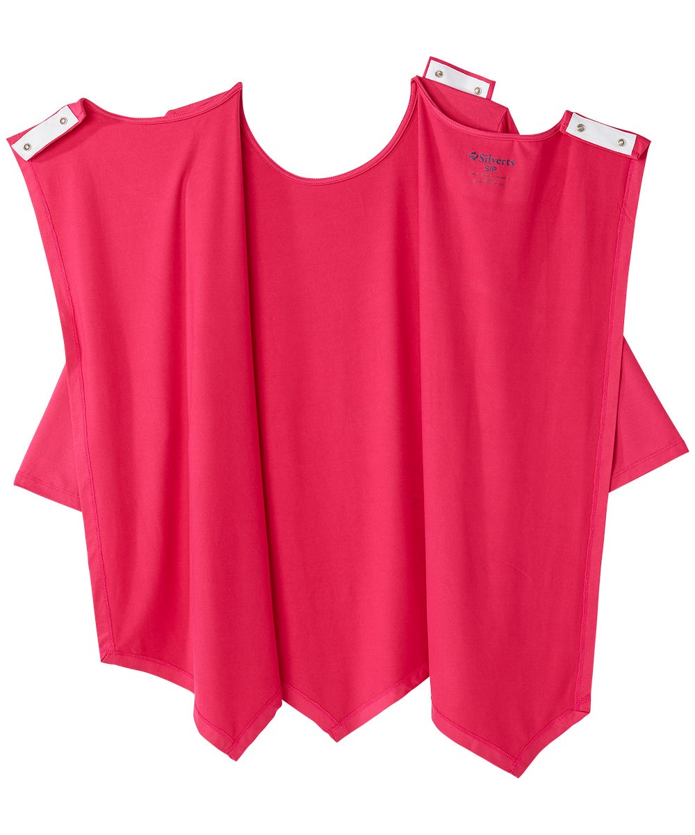 Women's Open Back Asymmetrical Hem Top - Silverts 3