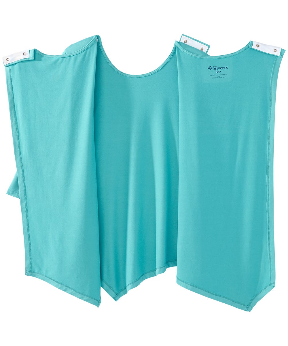 Women's Open Back Asymmetrical Hem Top - Silverts 15