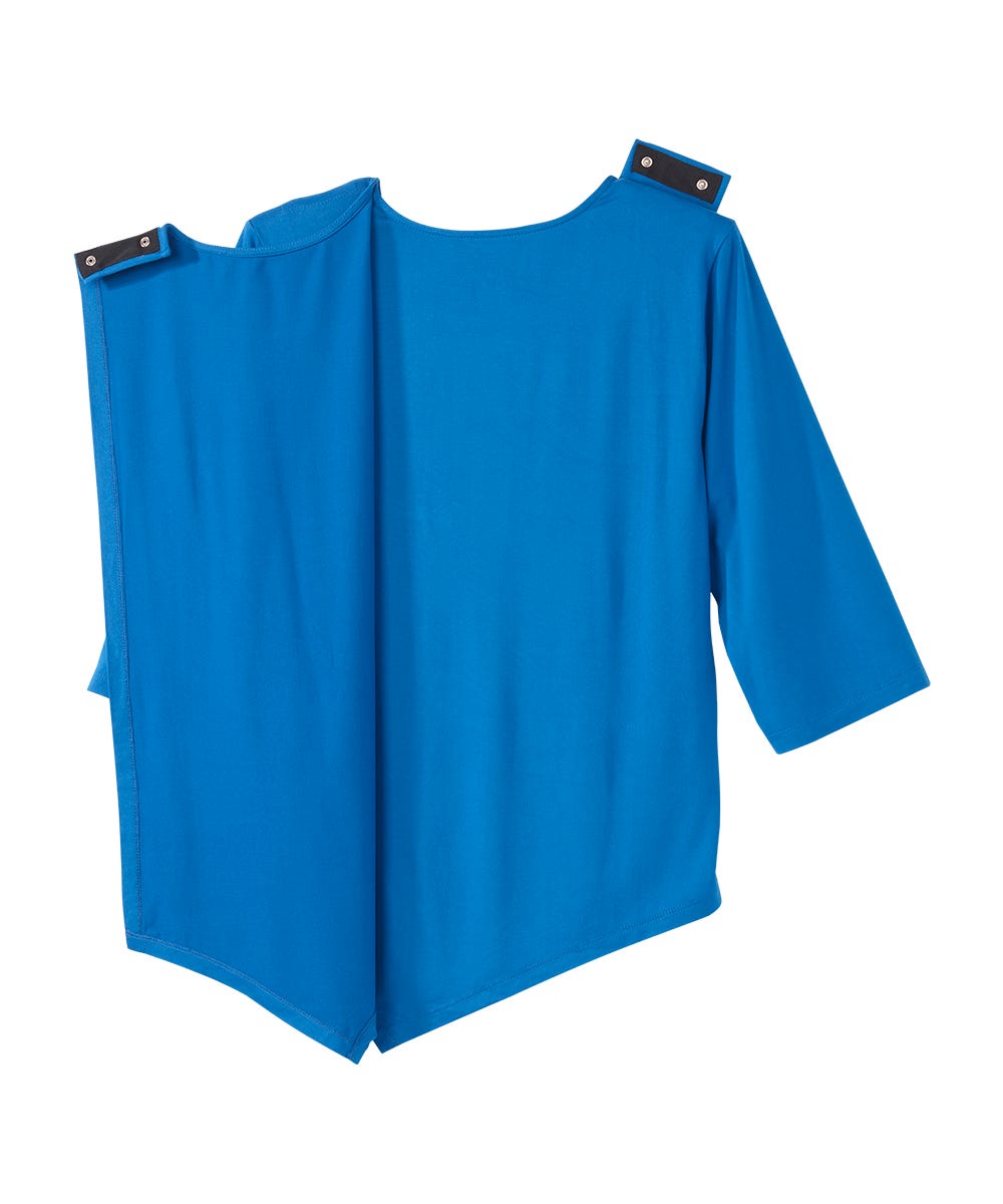 Women's Open Back Asymmetrical Hem Top - Silverts 6