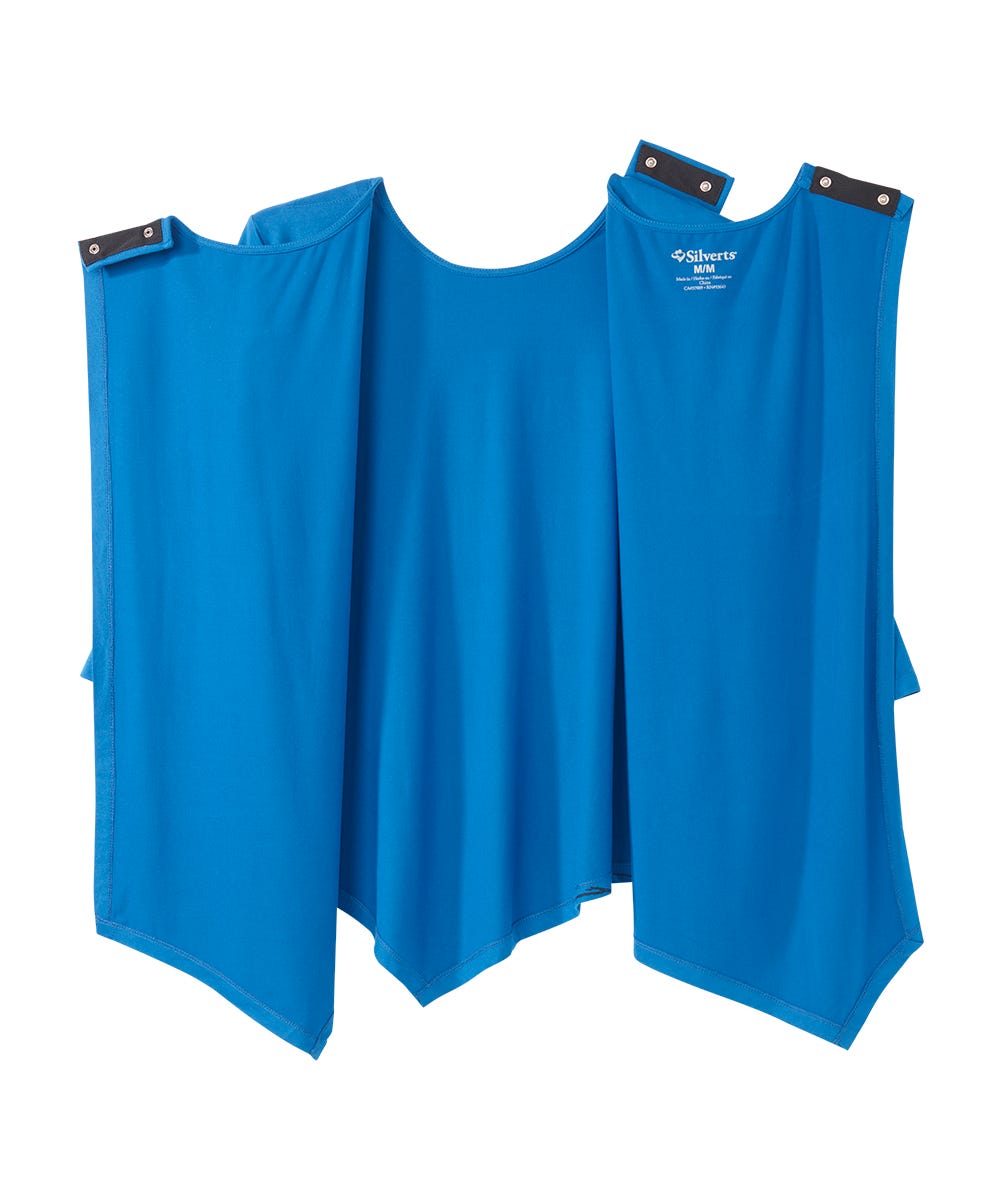Women's Open Back Asymmetrical Hem Top - Silverts 7