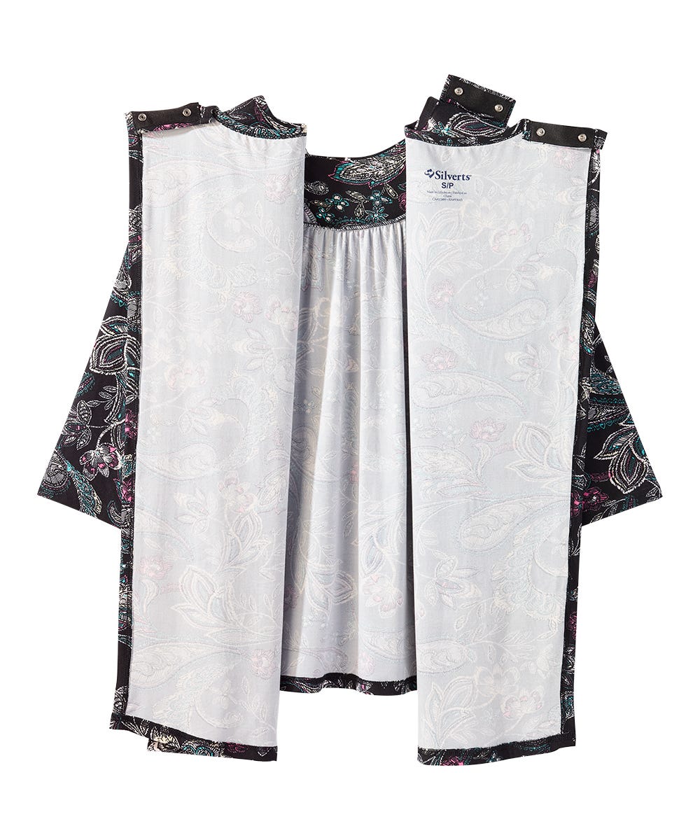 Women's Open Back Gathered Scoop Neck Top - Silverts 14