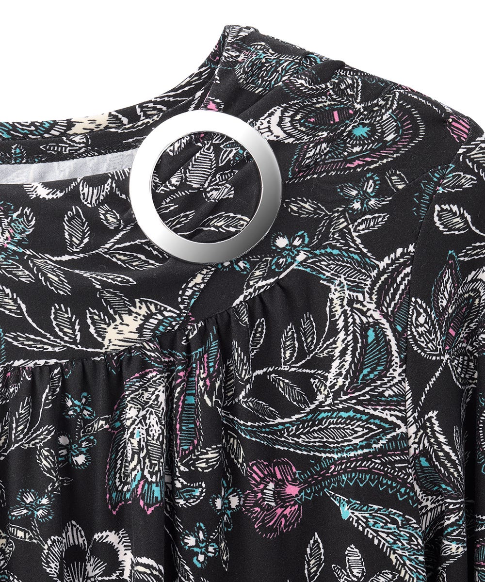 Women's Open Back Gathered Scoop Neck Top - Silverts 16