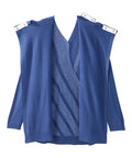 Women's Open Back Stripe Sweater - Silverts 10