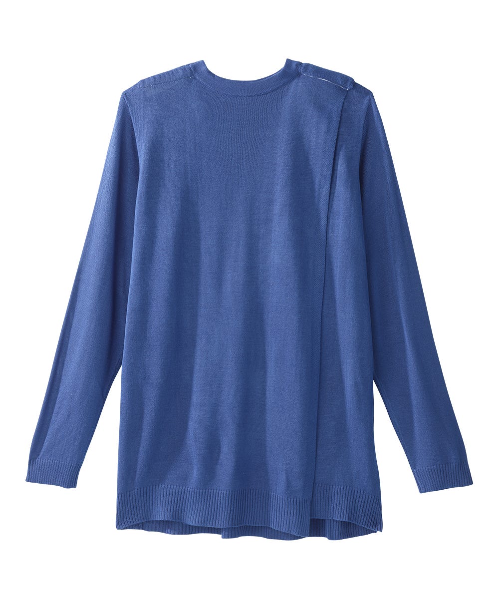Women's Open Back Stripe Sweater - Silverts 11