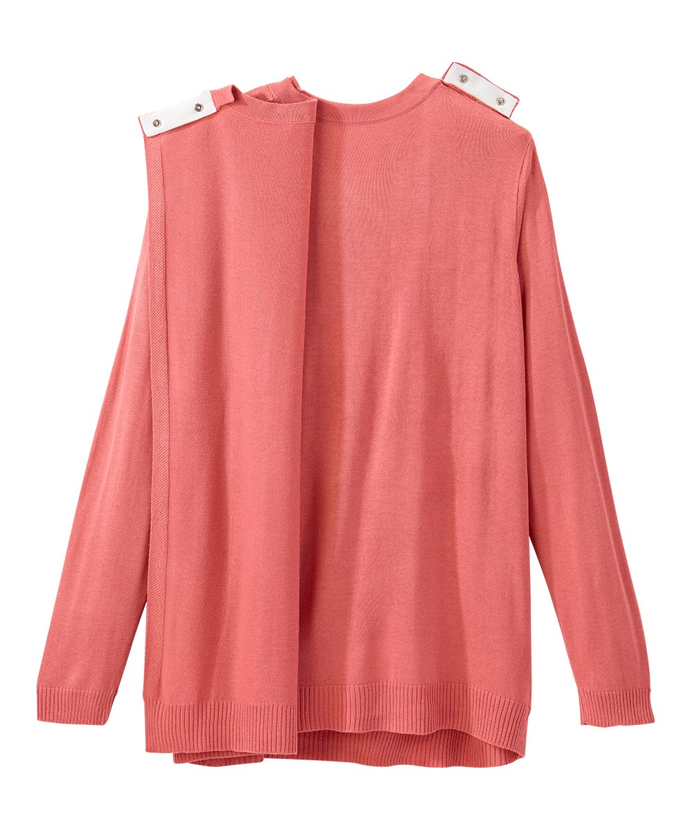 Women's Open Back Stripe Sweater - Silverts 8