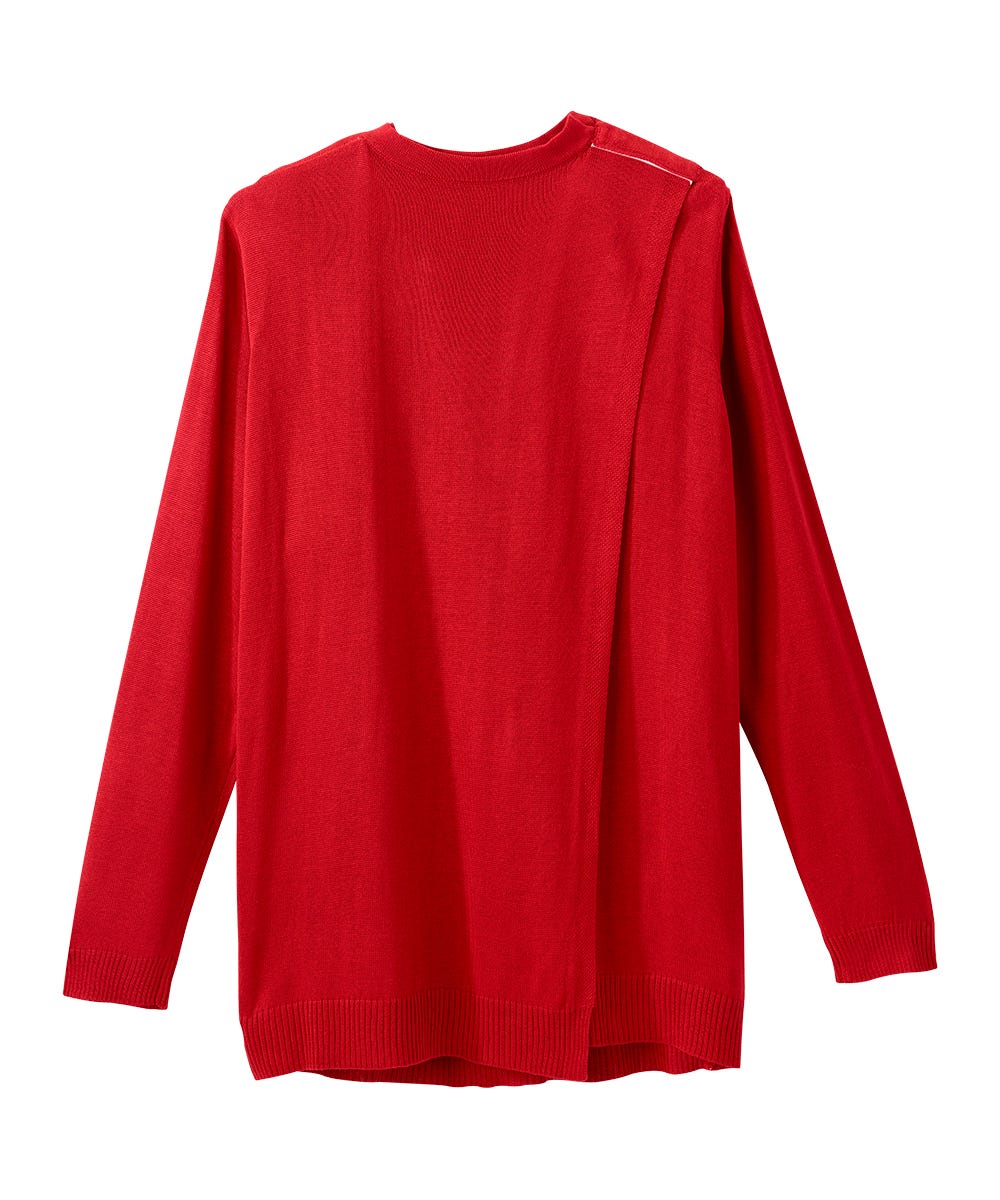 Women's Open Back Stripe Sweater - Silverts 4