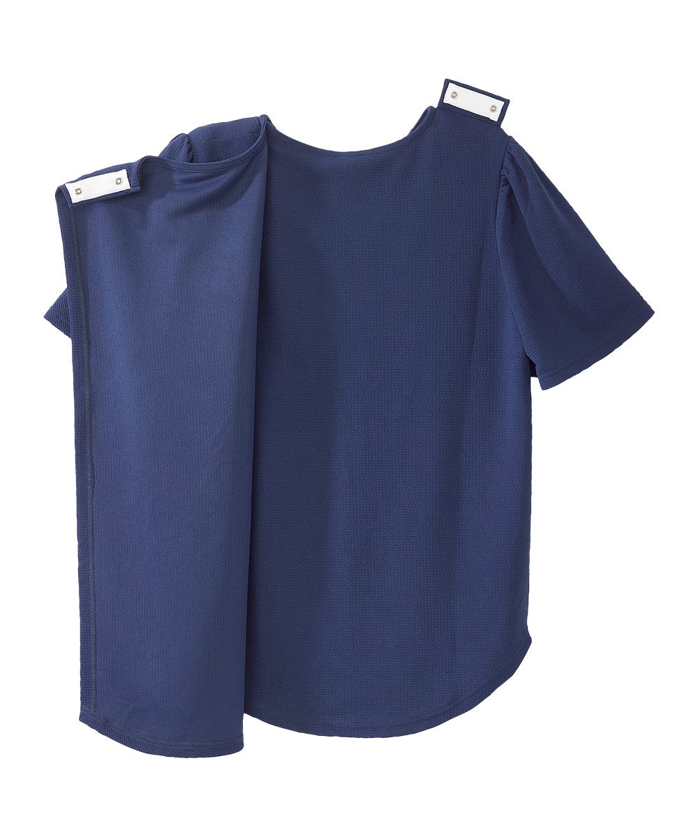 Women's Open Back Hi-Low Pleated Top - Silverts 10