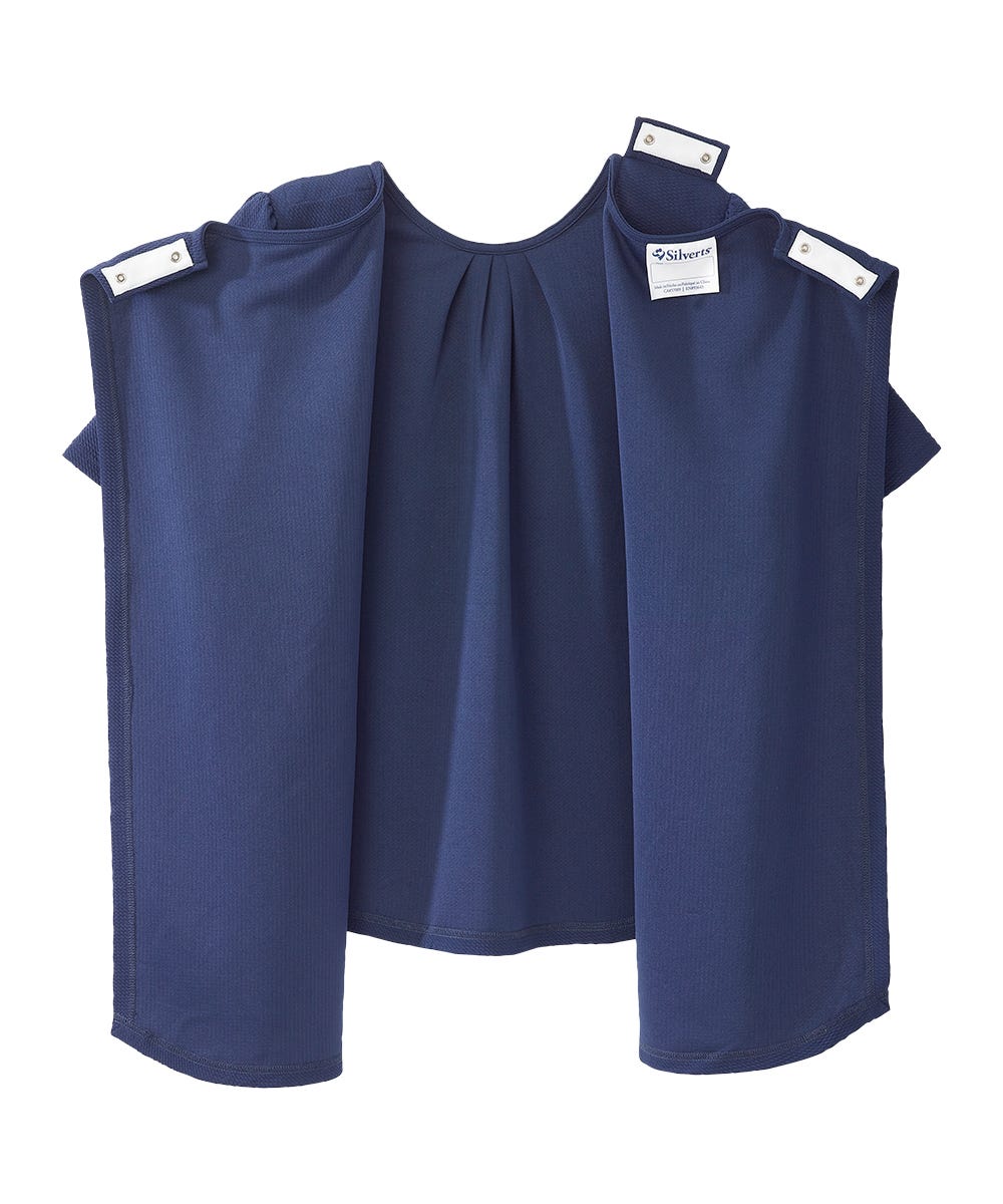 Women's Open Back Hi-Low Pleated Top - Silverts 11