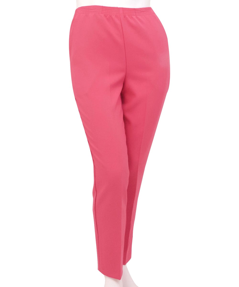 Women's Pull On Pants - Elastic Waist Polyester Pants for Women - Clearance - Silverts 12