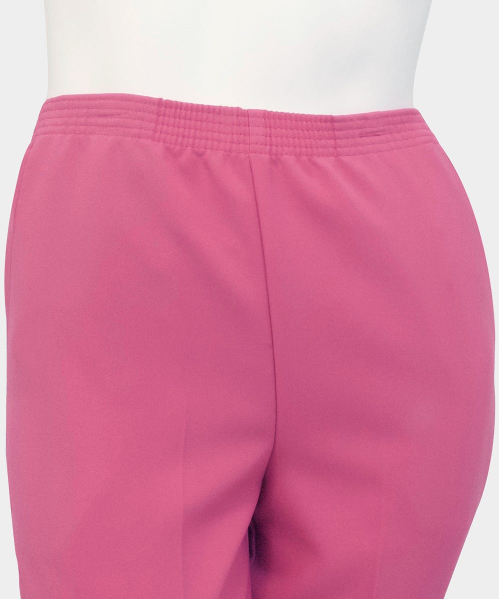 Women's Pull On Pants - Elastic Waist Polyester Pants for Women - Clearance - Silverts 14
