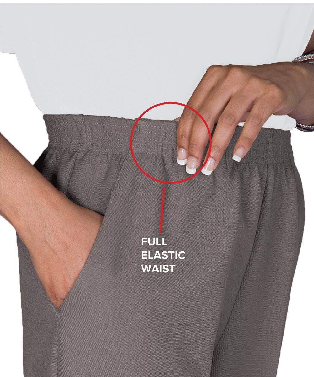 Women's Pull On Elastic Waist Pant - Silverts 2