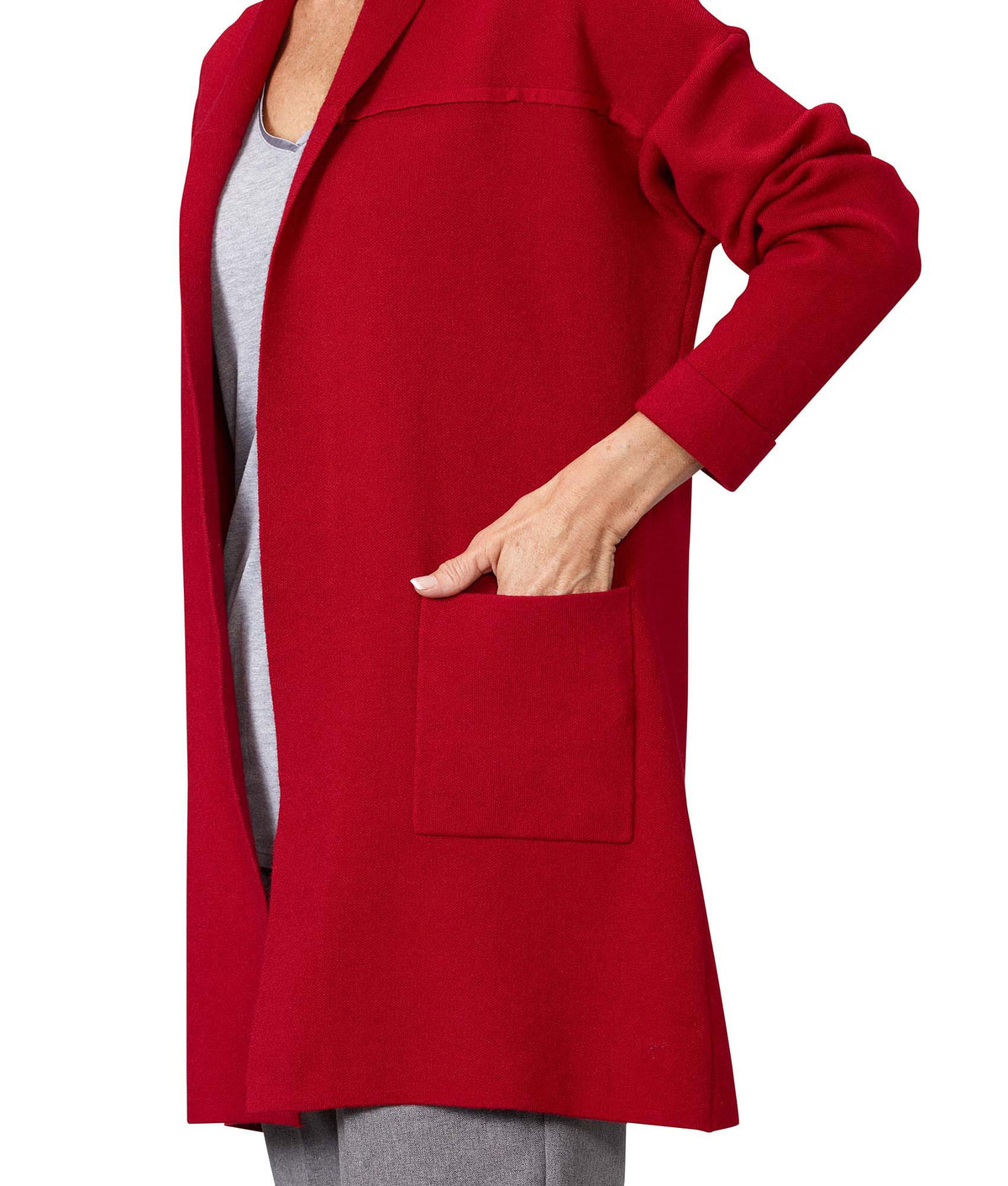 Women's 3/4 Length Sleeve Cardigan Sweater - Silverts 16