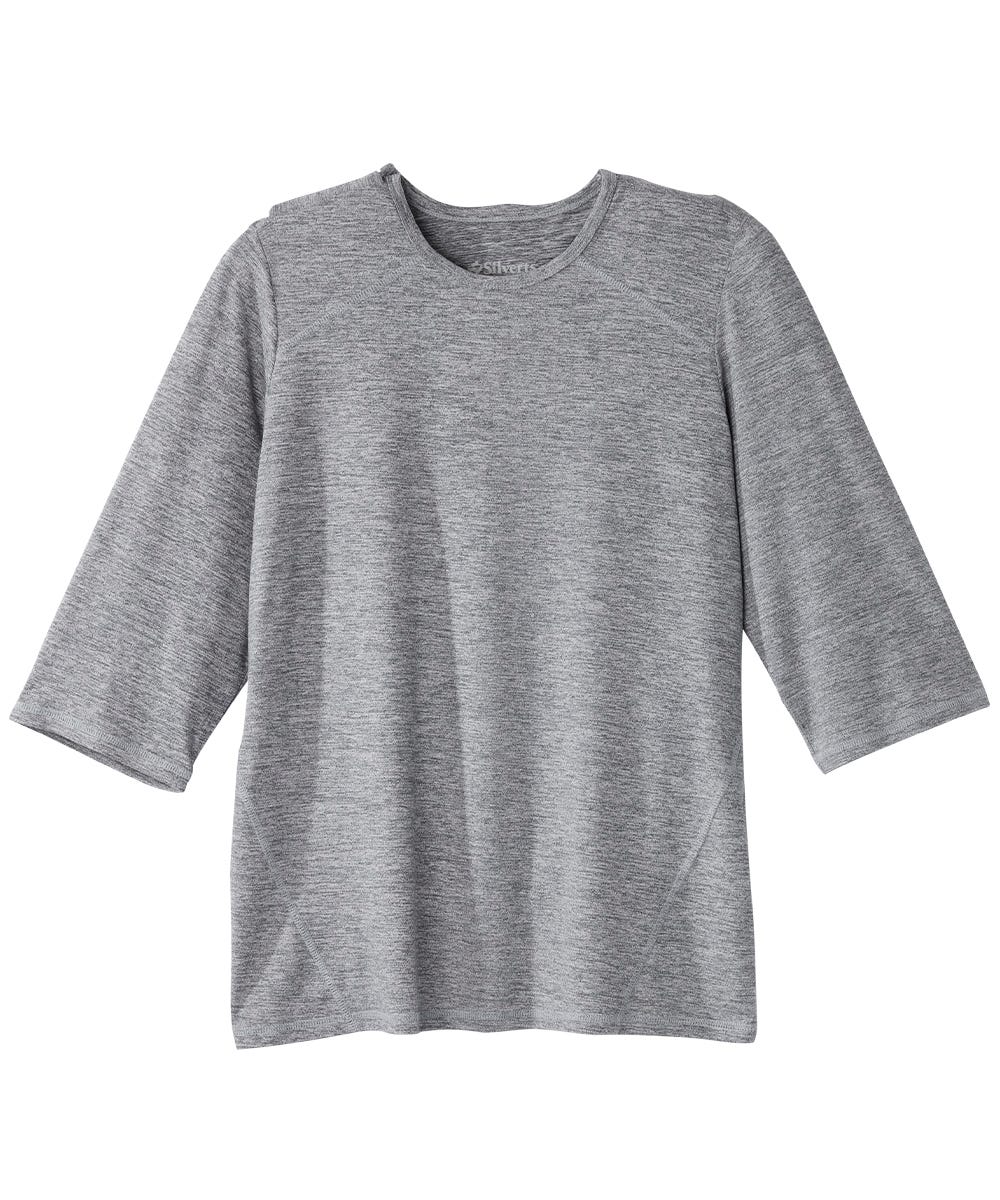Women's Open Back Active Crew Neck Top - Silverts 19