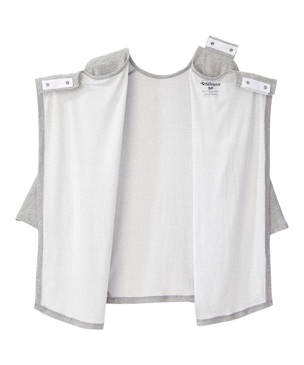 Women's Open Back Active Crew Neck Top - Silverts 7