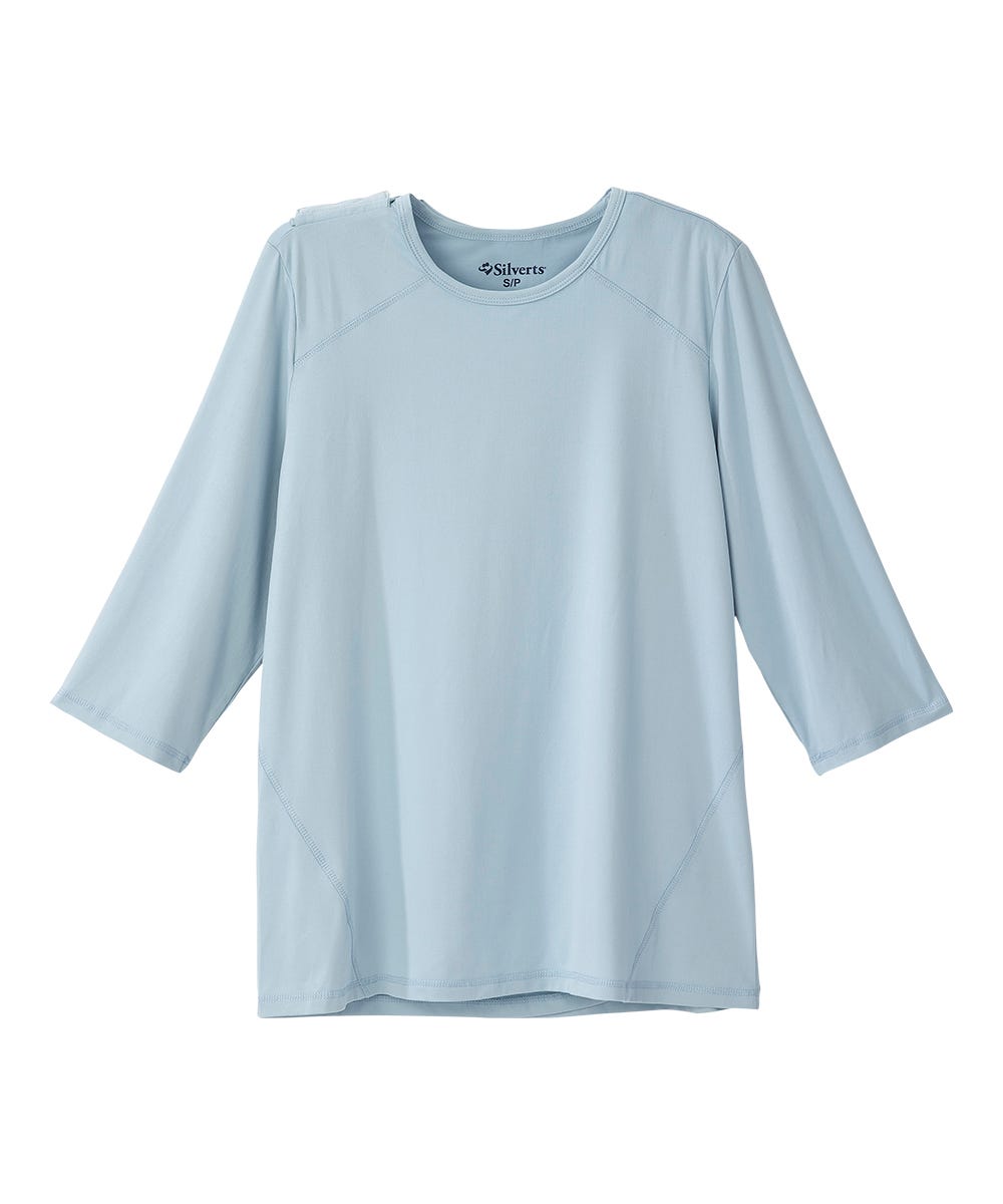 Women's Open Back Active Crew Neck Top - Silverts 13
