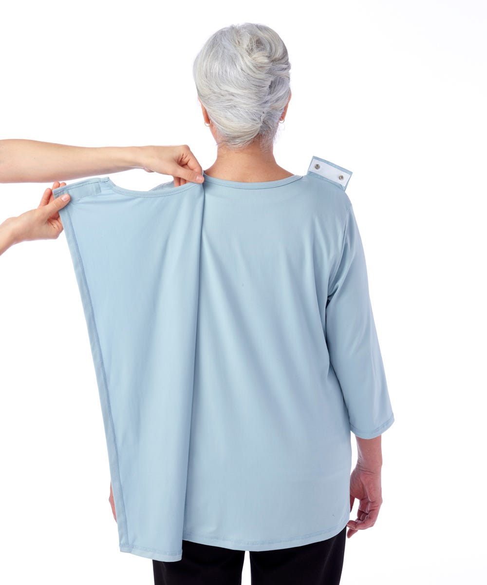 Women's Open Back Active Crew Neck Top - Silverts 18