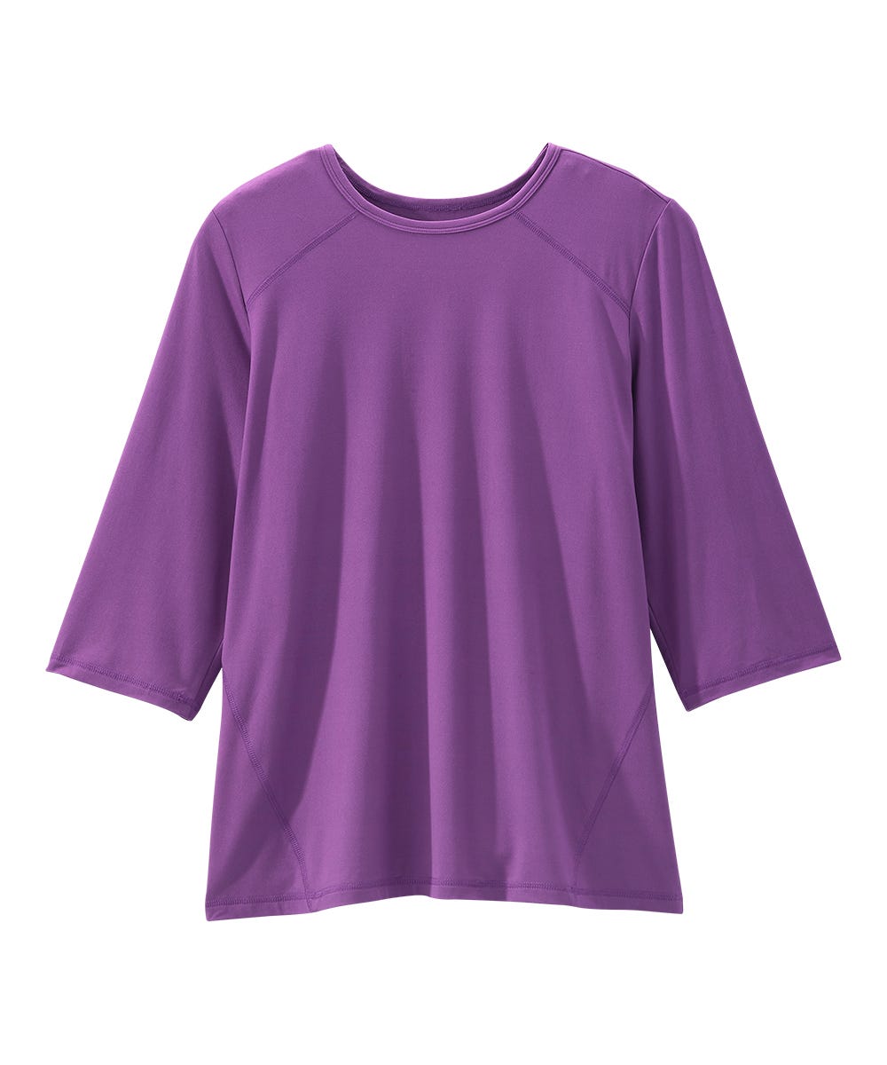 Women's Open Back Active Crew Neck Top - Silverts 9