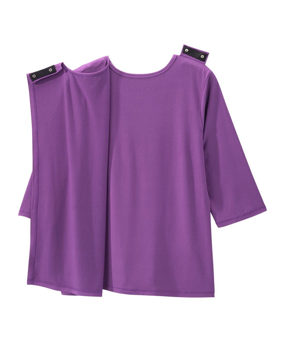 Women's Open Back Active Crew Neck Top - Silverts 10