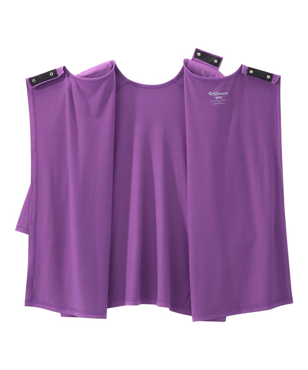Women's Open Back Active Crew Neck Top - Silverts 11