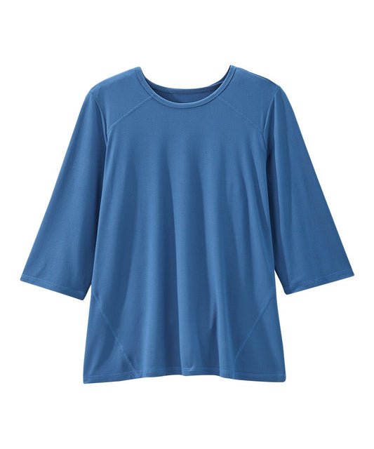 Women's Open Back Active Crew Neck Top - Silverts 1