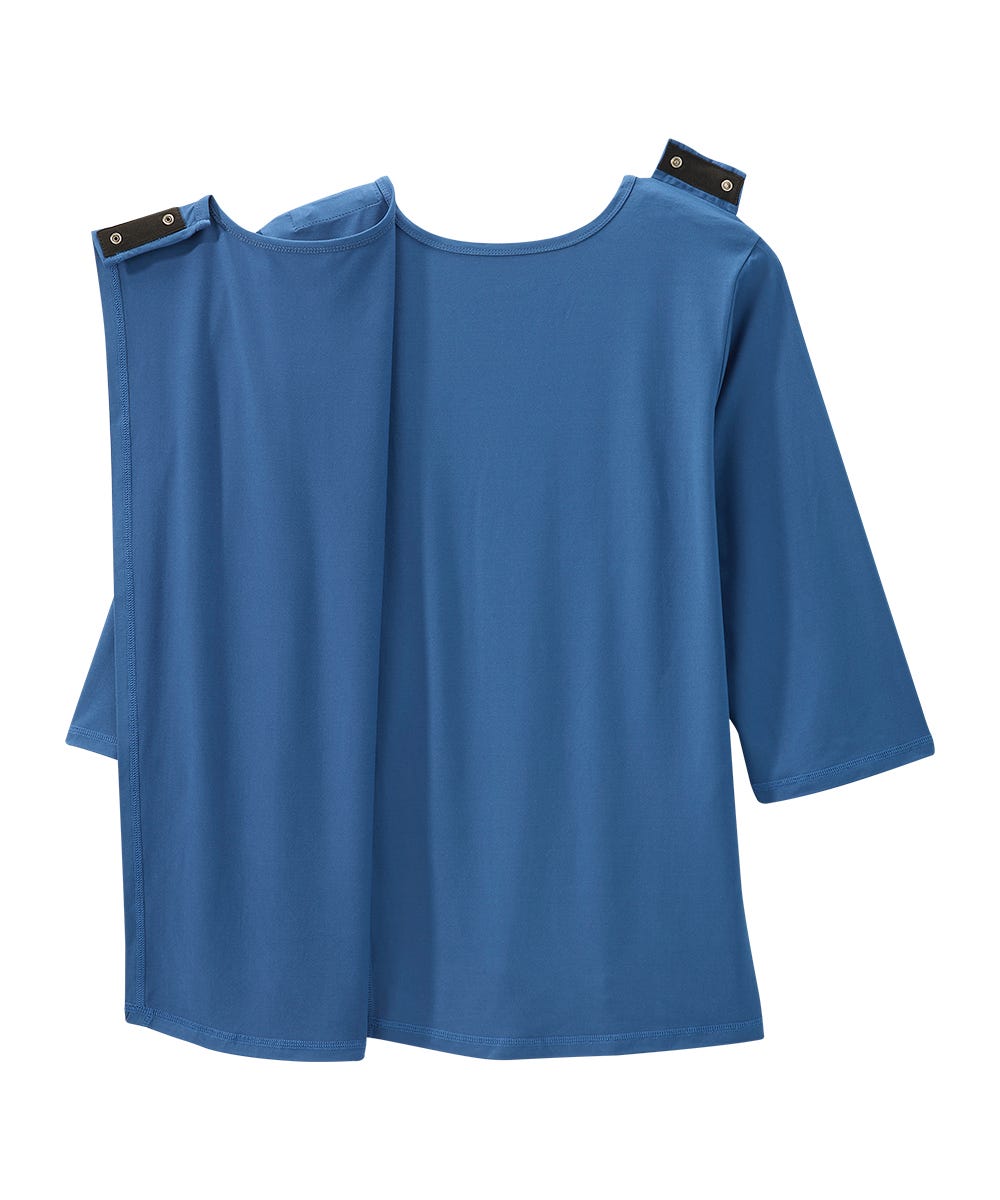 Women's Open Back Active Crew Neck Top - Silverts 2