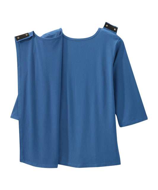 Women's Open Back Active Crew Neck Top - Silverts 2