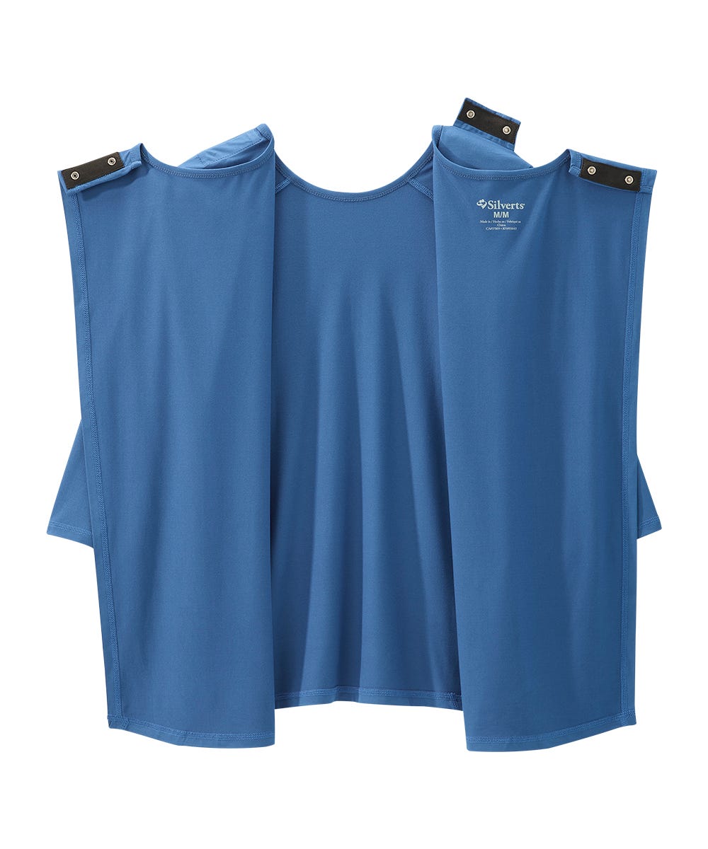 Women's Open Back Active Crew Neck Top - Silverts 3