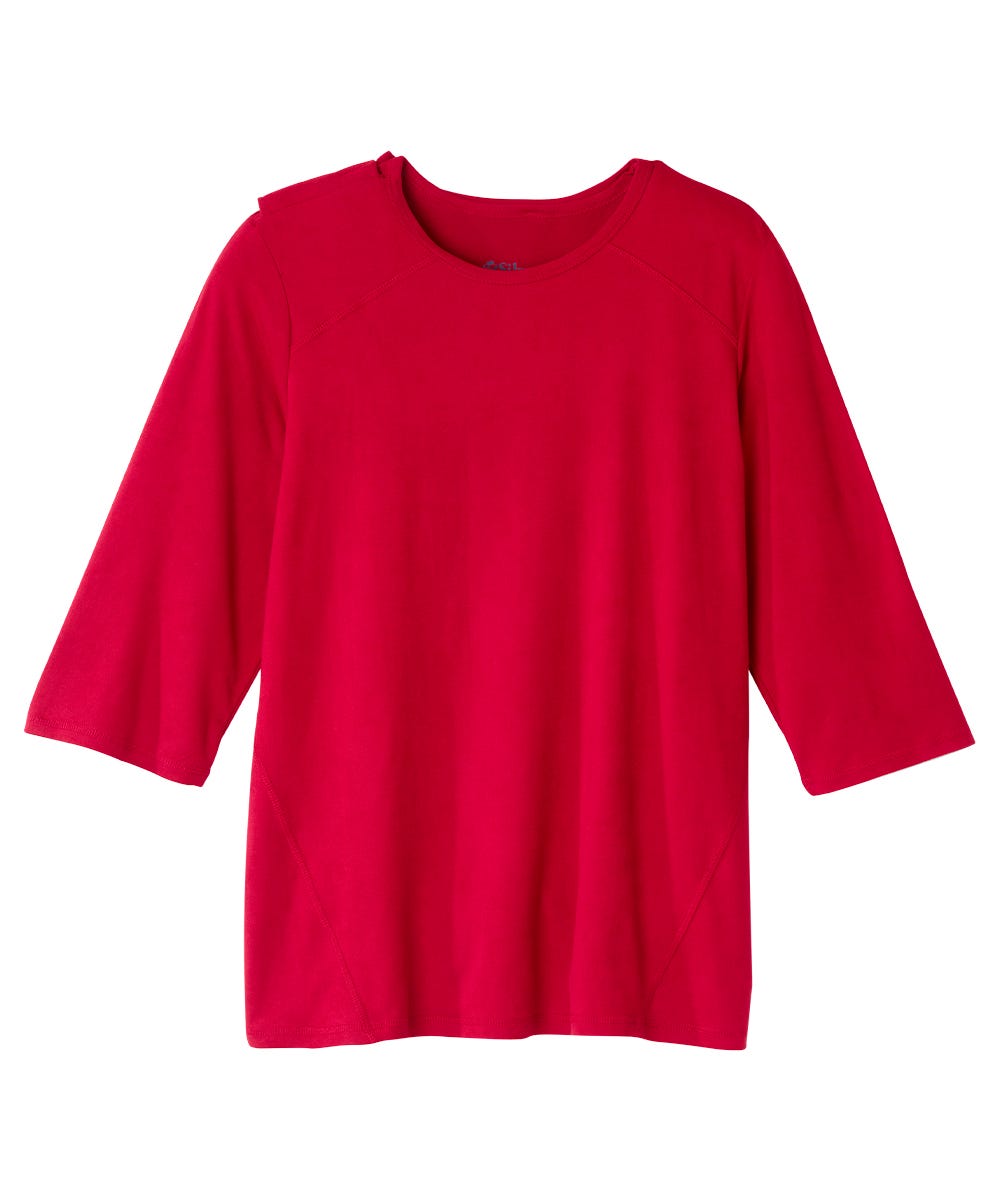 Women's Open Back Active Crew Neck Top - Silverts 28