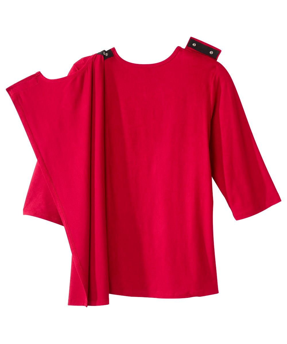 Women's Open Back Active Crew Neck Top - Silverts 29