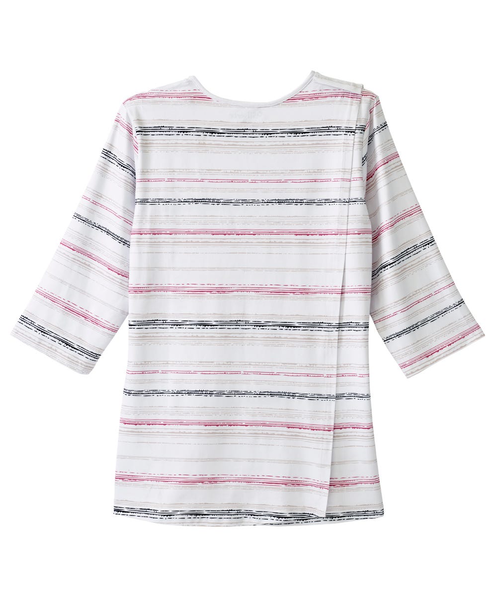 Women's Open Back Criss Cross Neckline Top - Silverts 19