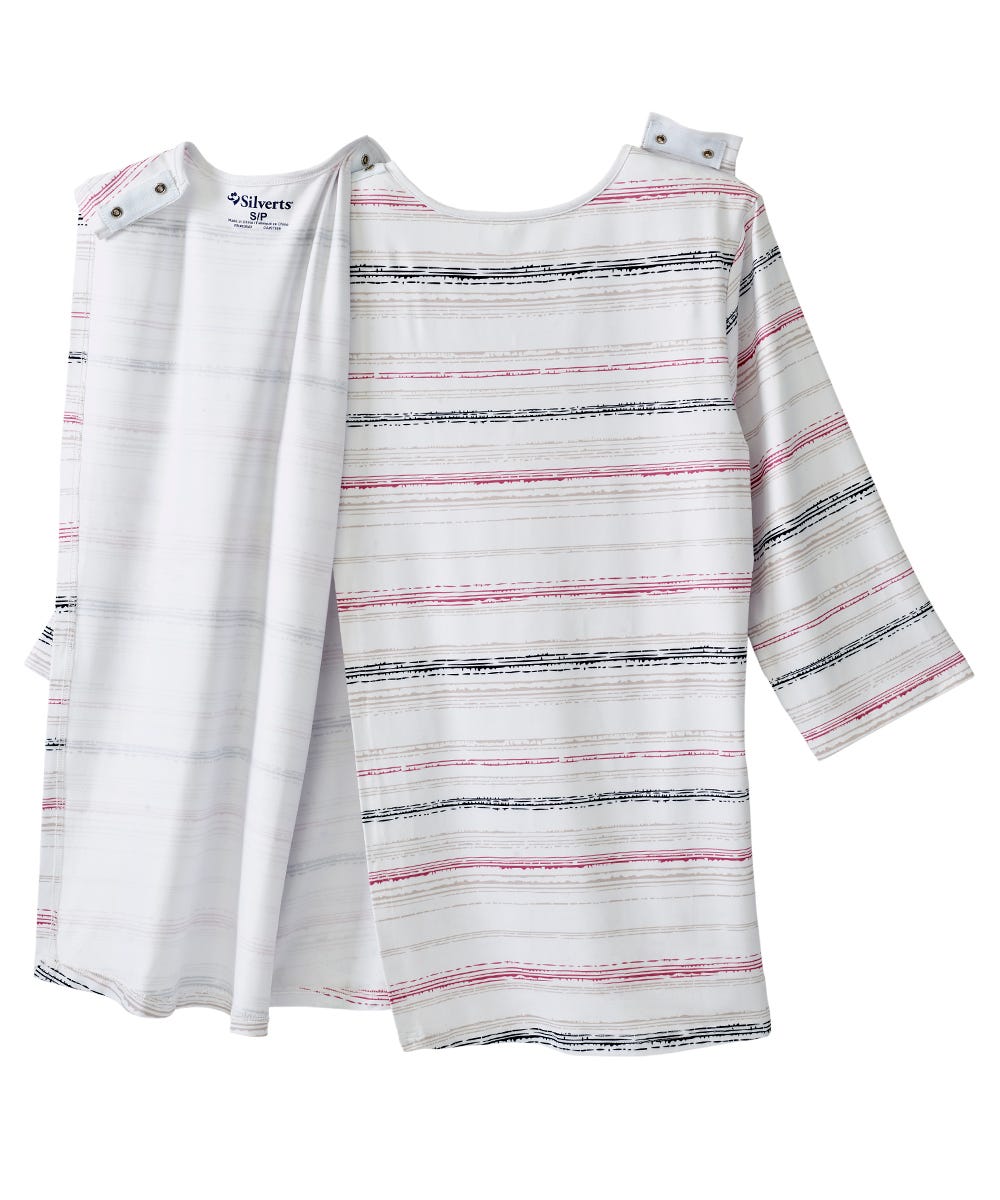 Women's Open Back Criss Cross Neckline Top - Silverts 6