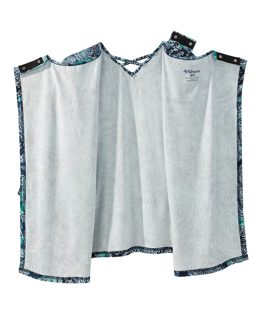 Women's Open Back Criss Cross Neckline Top - Silverts 11