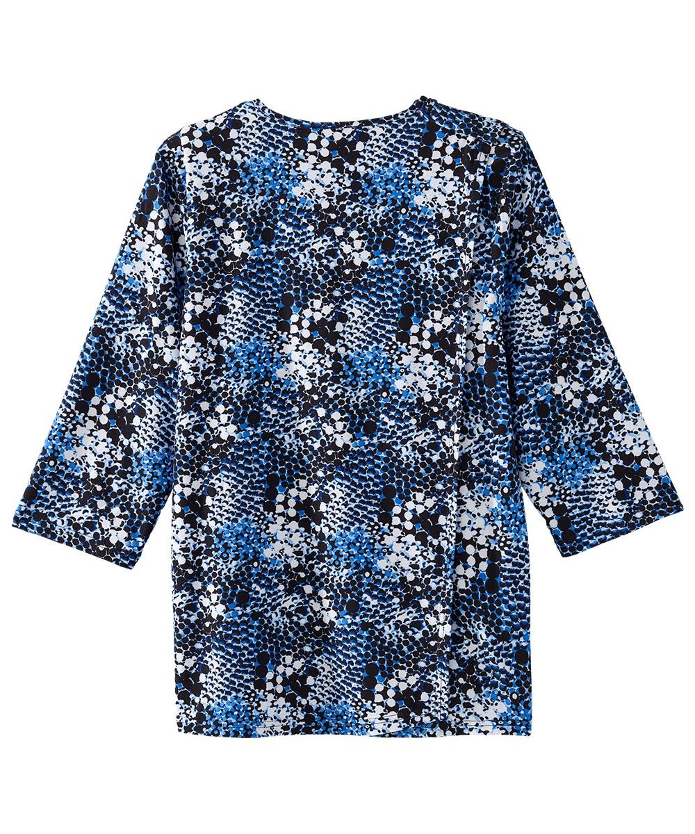 Women's Open Back Faux Button Top - Silverts 19