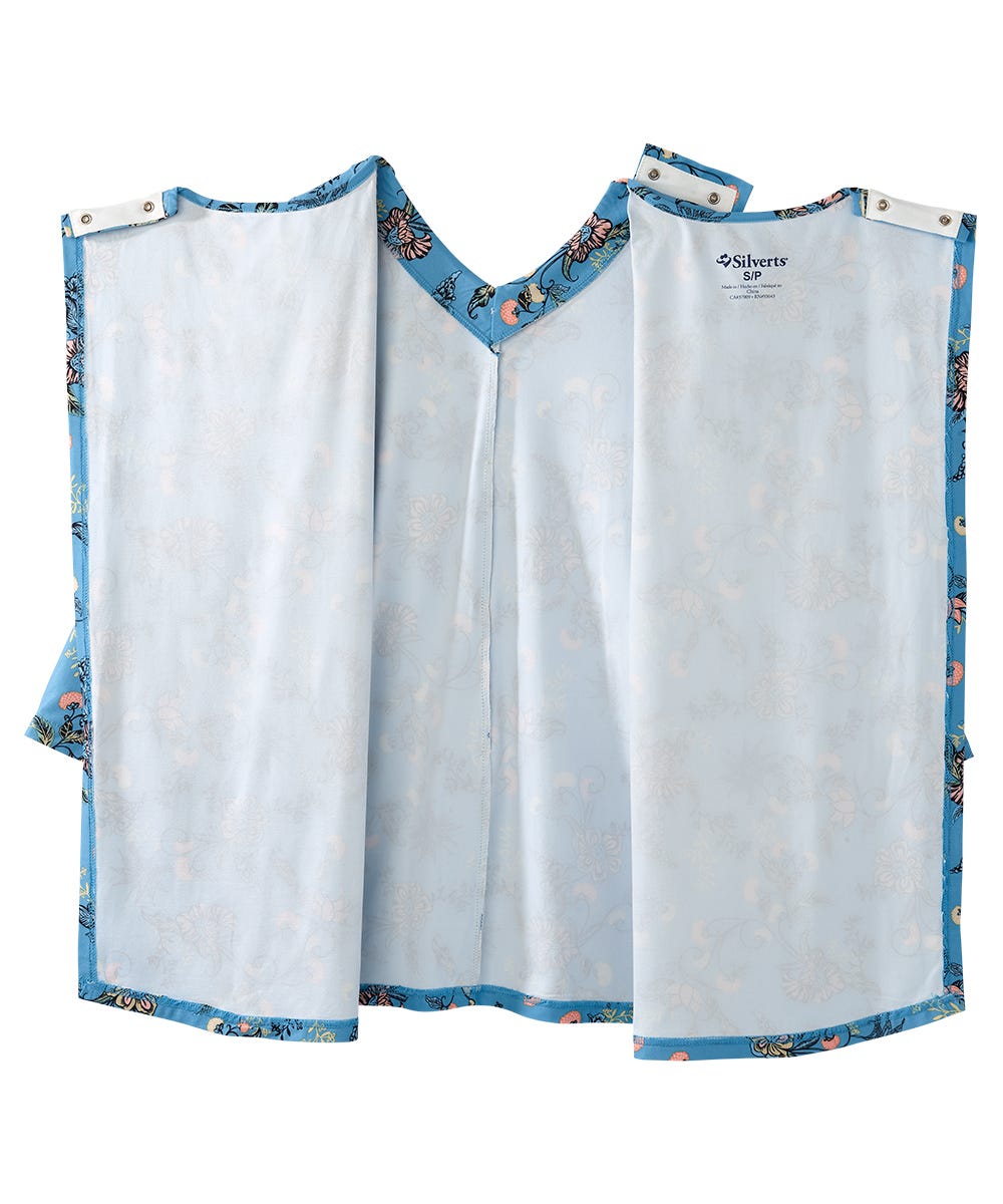 Women's Open Back Faux Button Top - Silverts 3