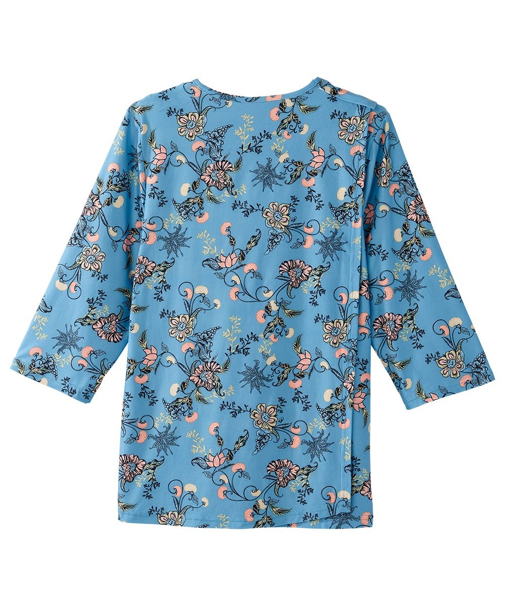 Women's Open Back Faux Button Top - Silverts 4