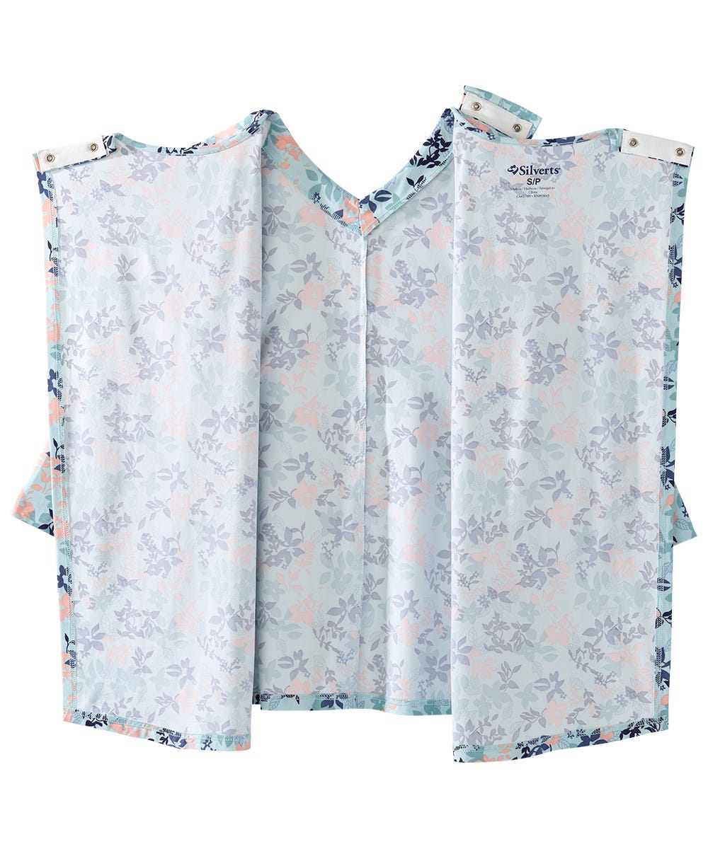 Women's Open Back Faux Button Top - Silverts 29