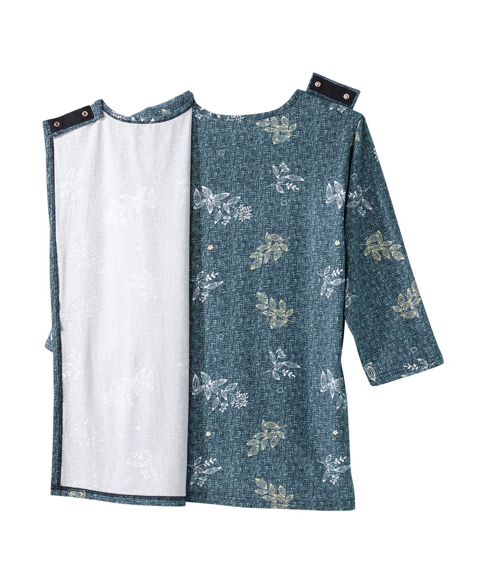 Women's Open Back Faux Button Top - Silverts 13