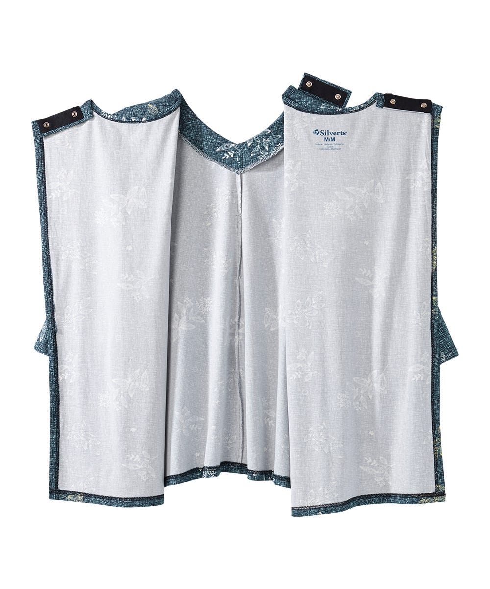 Women's Open Back Faux Button Top - Silverts 10