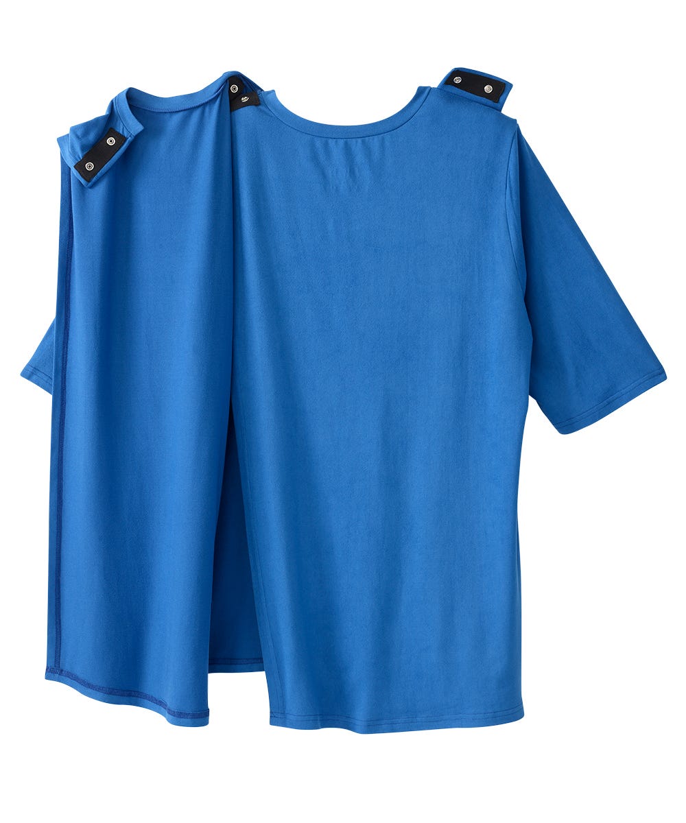 Women's Open Back Embroidered T-Shirt - Silverts 13