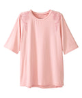 Women's Open Back Embroidered T-Shirt - Silverts 4