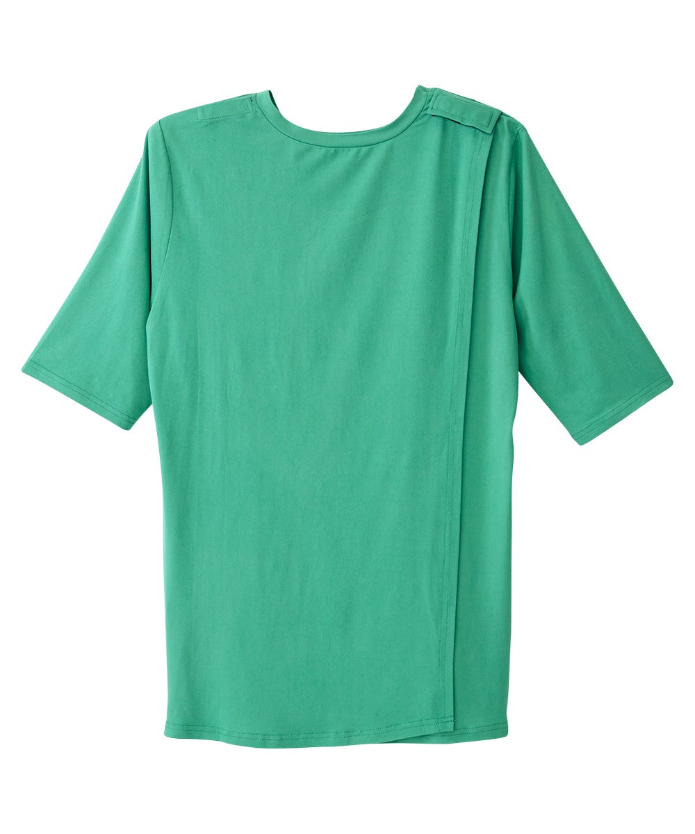 Women's Open Back Embroidered T-Shirt - Silverts 18