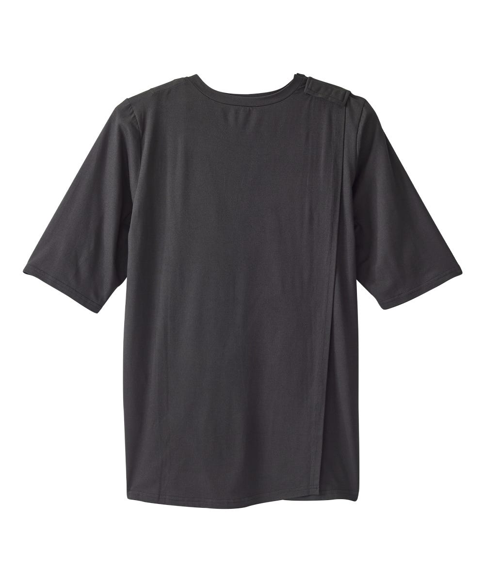 Women's Open Back Embroidered T-Shirt - Silverts 3