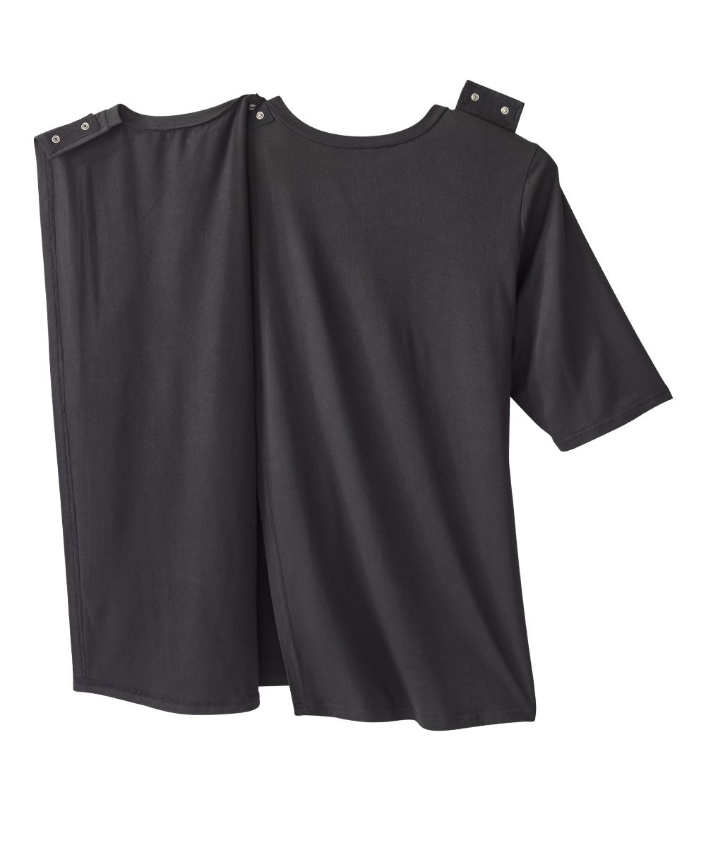 Women's Open Back Embroidered T-Shirt - Silverts 10