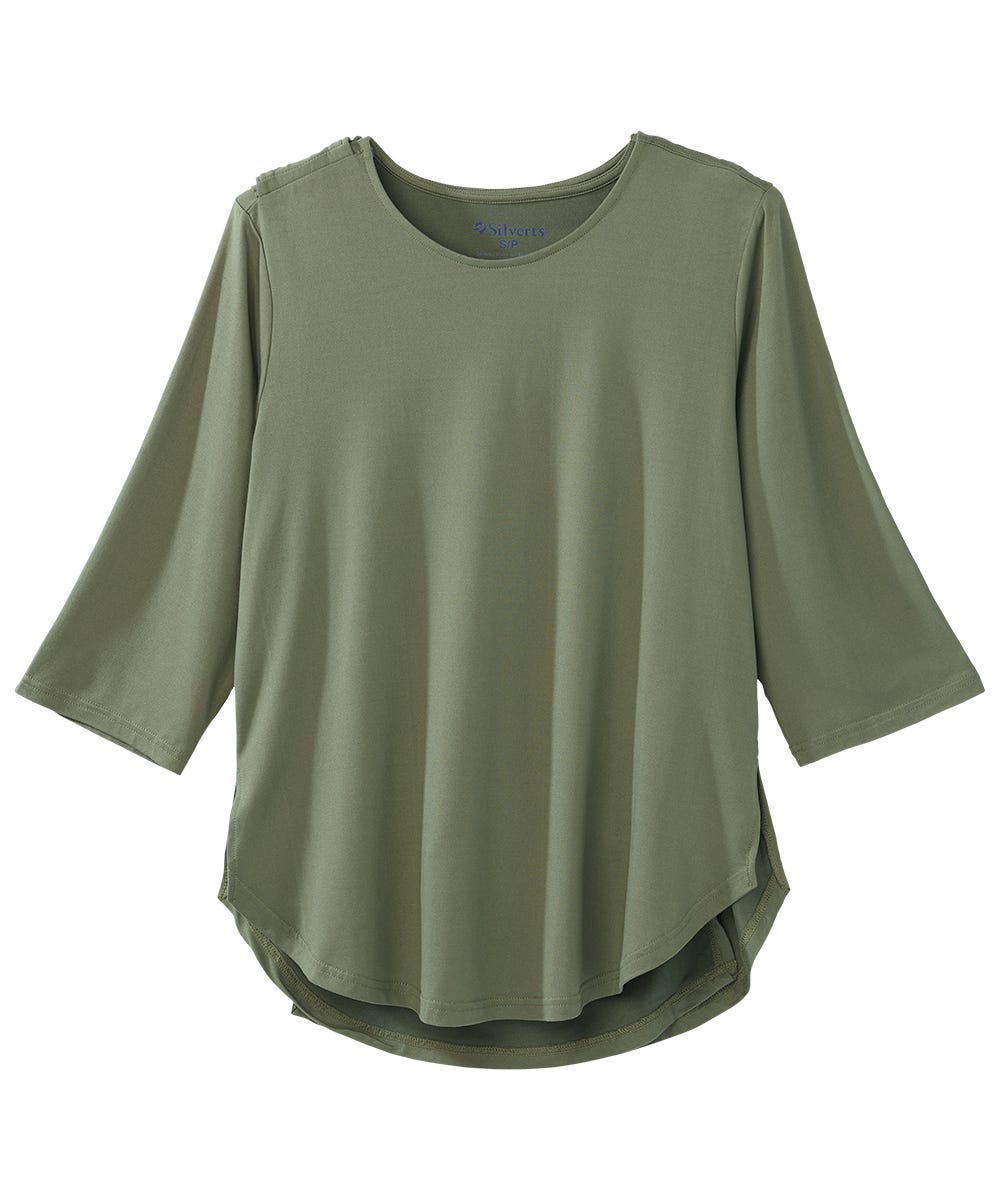 Women's Open Back High-Low Top - Silverts 8