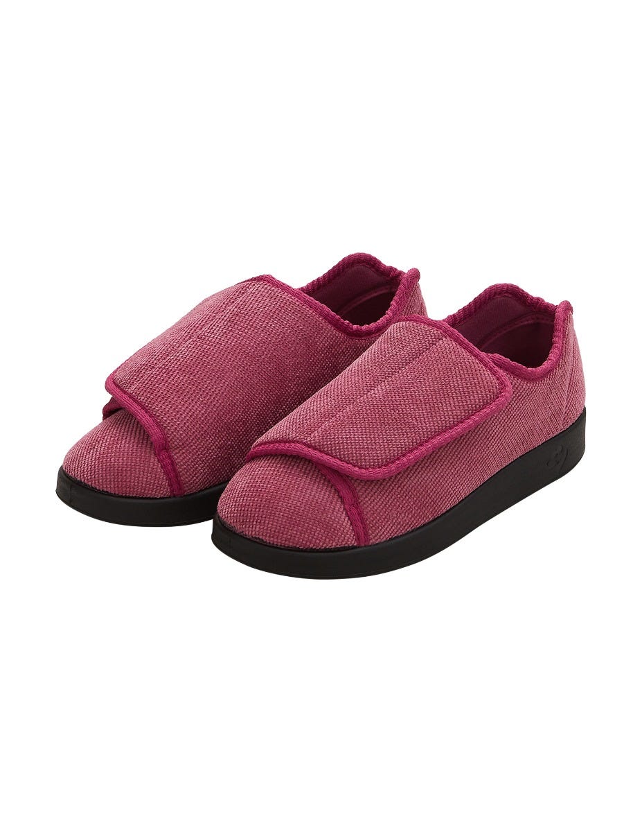 Women’s Slippers with Easy Closures – Adjustable Fit (Regular to Extra Wide) - Silverts 114