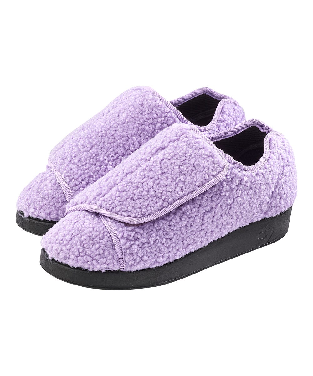 Women’s Slippers with Easy Closures – Adjustable Fit (Regular to Extra Wide) - Silverts 12