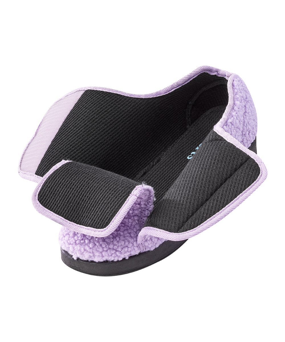 Women’s Slippers with Easy Closures – Adjustable Fit (Regular to Extra Wide) - Silverts 13