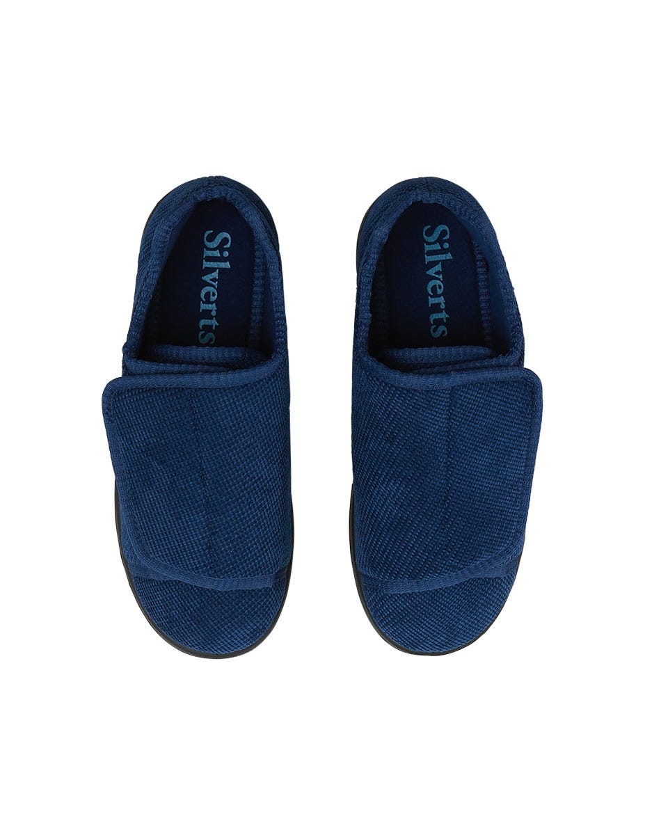 Women’s Slippers with Easy Closures – Adjustable Fit (Regular to Extra Wide) - Silverts 132