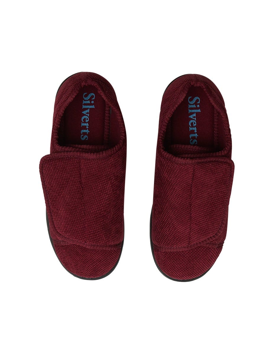 Women’s Slippers with Easy Closures – Adjustable Fit (Regular to Extra Wide) - Silverts 162